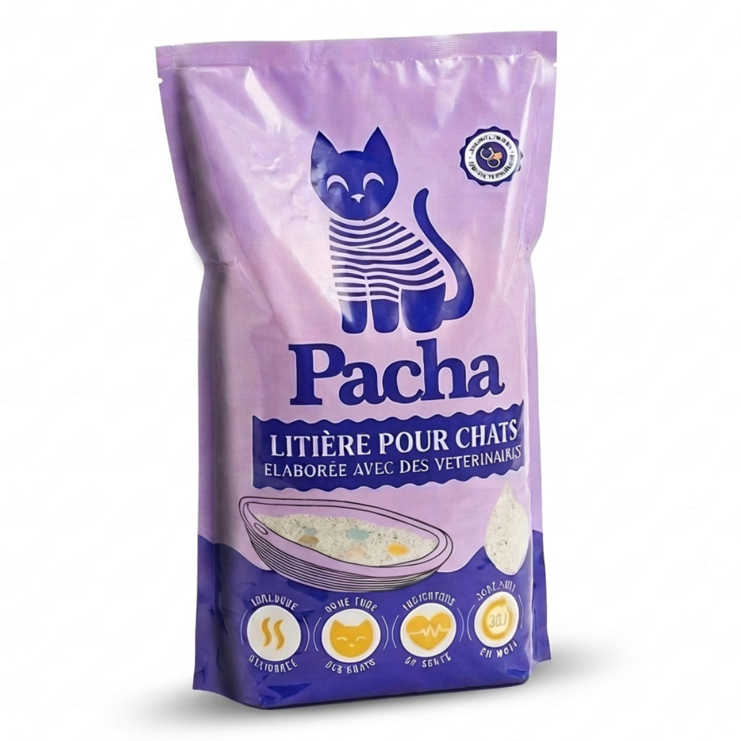 Litière Pacha — gel de silice amorphe raffiné