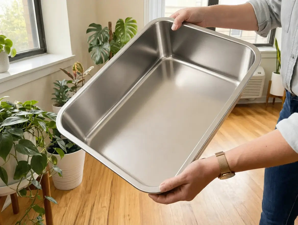 Bac en inox 304 propre, surface dense et non-poreuse