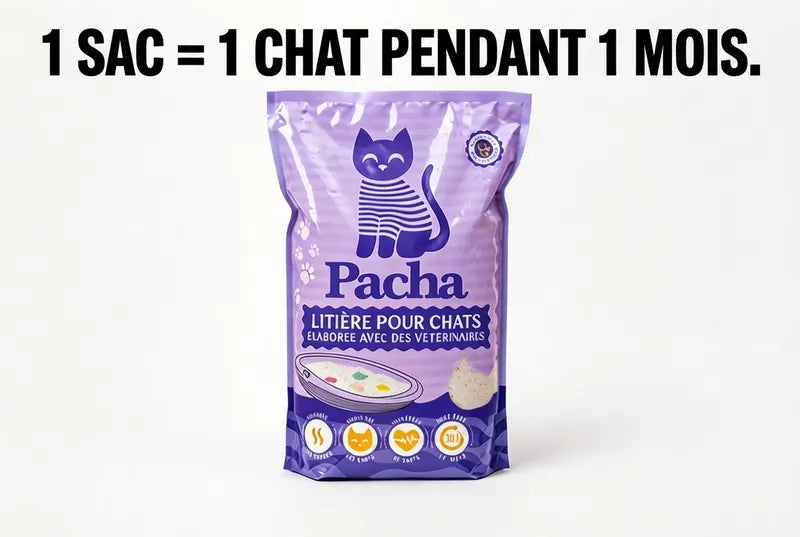 1 sac = 1 chat pendant 1 mois