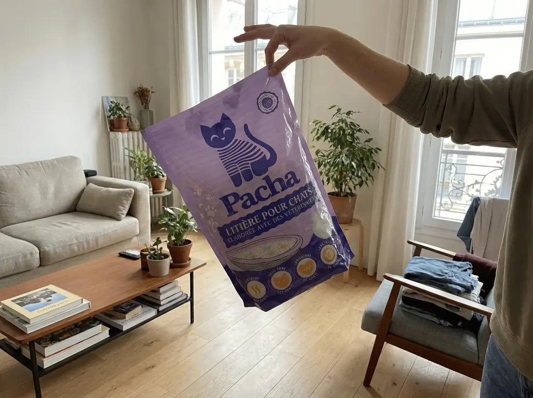 Le sac Pacha tenu du bout des doigts, léger comme une plume